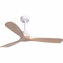Ventilateur de plafond avec moteur DC de 132cm de diamètre, idéal pour les pièces plus de 20M2. Avec corps en métal en blanc  ...