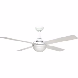 Dimensions et données techniques 220-240 V ~ 50 Hz Diamètre : 122 cm Couleur du boîtier : blanc Couleur des pales : blanc / p ...