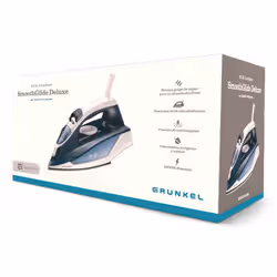 Grunkel PL-22NS fer à repasser Fer à repasser à sec ou à vapeur Semelle en acier inoxydable 2200 W Bleu - Vue supplémentaire 2