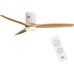 Grunkel SKYWIND-52WB ventilateur Blanc, Bois