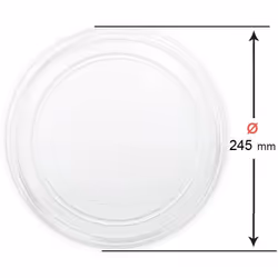 Plateau Micro-Ondes 245Mm. Universal. Experts en pièces détachées pour appareils électroménagers