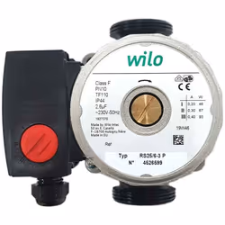 Description générale Pompe de circulation de chaudière WILO RS 25/6 3P 130mm, idéale pour assurer un bon fonctionnement des s ...