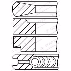 Jeu de segments de piston GOETZE 08-100100-00
