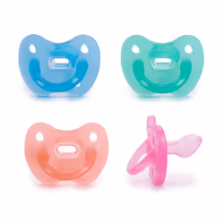 Suavinex Tétine Complètement Silicone, +6 m, Tétine pour bébé pour la nuit, Silicone