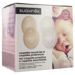 Suavinex Coupelles Recueil-Lait et Coupelles Protectrices 6 Pièces