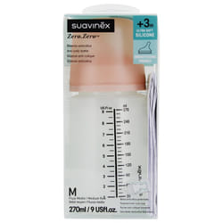 Suavinex Zero.Zero Biberon Anti-Colique Débit Moyen 270 ml 3 Mois et +