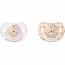 Faites confiance aux techniques traditionnelles pour apaiser votre bébé. La tétine Suavinex Night & Day Physiological 0-6 m p ...