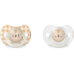Suavinex Night & Day Physiological 6-18 m Cream Lion 2 pcs
