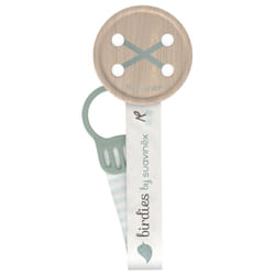 Suavinex Birdies Attache-Sucette Ruban 0 Mois et + - Couleur : Vert