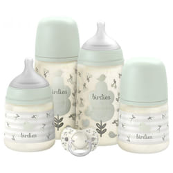 Suavinex Birdies Set Nouveau-Né Les Essentiels - Couleur : Vert