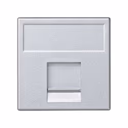 Simon K76/8, Aluminium, RJ-45, CE, 123 mm, 136 mm, 88 mm