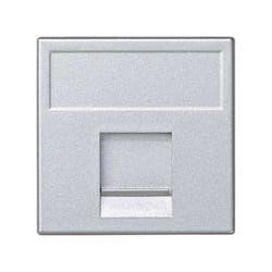 Simon K76/8 Plaque de commutation et obturateur Aluminium