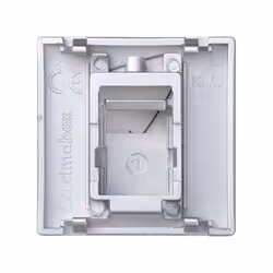 Simon K76/8 Plaque de commutation et obturateur Aluminium