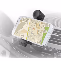 Muvit MUCHL0042, Mobile/smartphone, Lecteur MP4, Support passif, Voiture, Noir