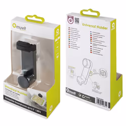 Muvit MUCHL0042 support Support passif Mobile/smartphone, Lecteur MP4 Noir
