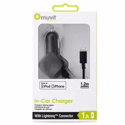 Muvit MUDCC0097 chargeur d'appareils mobiles Universel Noir Allume-cigare Auto