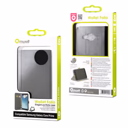 Muvit MUSNS0166 coque de protection pour téléphones portables Folio Noir