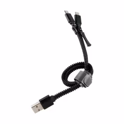 Muvit MLUSC0007, 0,35 m, USB A, 2 x Micro-USB B, Noir