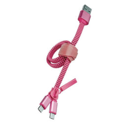 Muvit MLUSC0008 câble USB 0,35 m USB A 2 x Micro-USB B Rose