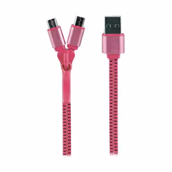 Muvit MLUSC0008 câble USB 0,35 m USB A 2 x Micro-USB B Rose