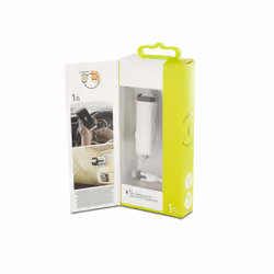 Muvit MUDCC0157, Auto, Allume-cigare, 5 V, 1,8 m, Gris, Blanc