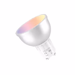 Muvit MIOBULB014, Ampoule intelligente, Wi-Fi, Argent, Blanc, LED, GU10, Multicolore