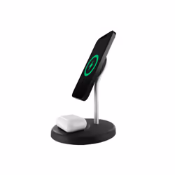 Muvit MCWIR0009 chargeur d'appareils mobiles Smartphone Noir, Blanc Recharge sans fil Intérieure