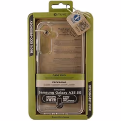 Coque - MUVIT - Samsung Galaxy A35 5G - 100% recyclée - Souple - Transparent