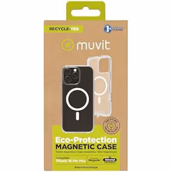 Coque - MUVIT - iPhone 16 Pro Max - Transparent - Magsafe compatible - Recyclé