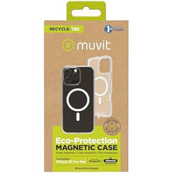Coque - MUVIT - iPhone 16 Pro Max - Transparent - Magsafe compatible - Recyclé