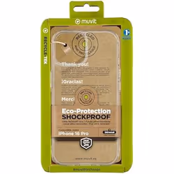 Coque antichoc - MUVIT - iPhone 16 Pro - Transparent - Léger - Souple