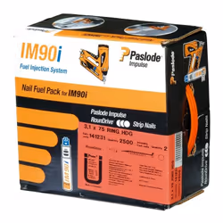 Pack 2000 Pointes F18 + Gaz SPIT - L.50 mm - 395196 - Pack de pointes tête homme + cartouche de gaz Pointes en bande papier d ...