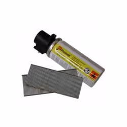 Pointe F18 inox A2 + Gaz - L. 50 mm - Pack de 2000 - 395467 - Pack de pointes tête homme + cartouche de gaz Pointes en bande  ...