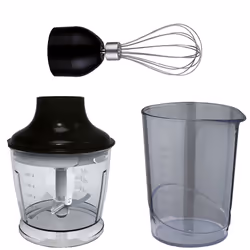Nevir NVR-8360BA SET blender 1200 L Mélangeur par immersion 1200 W Noir, Acier inoxydable