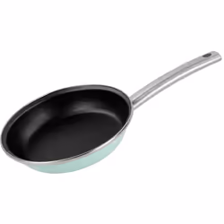 Poêle émaillée verte nordique, 26 cm. - Fabriquée en acier émaillé vitrifié à 820 degrés. - Haute efficacité énergétique. - R ...