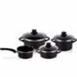 Batterie de cuisine 7 pièces induction antiadhésive sans PFOA Magefesa KENIA  Noir 01103075