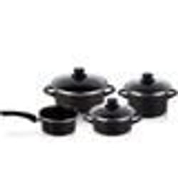 Batterie de cuisine 7 pièces induction antiadhésive sans PFOA Magefesa KENIA  Noir 01103075