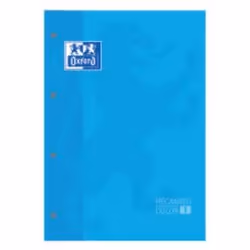 Oxford 400123679, 210 x 297 mm (A4), Papier quadrillé, Blanc, 400 feuilles, EU Ecolabel