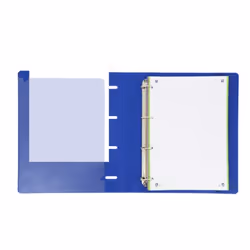 Oxford 400131298, A4+, Anneau en D, Rangement, Polymousse, Polypropylène (PP), Bleu, 3,5 cm