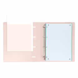 Oxford 400131303, A4+, Anneau en D, Rangement, Polymousse, Polypropylène (PP), Rose, 3,5 cm