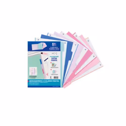 Oxford 400159036, A4, Anneau rond, Plastique, Couleurs assorties, 500 g/m²