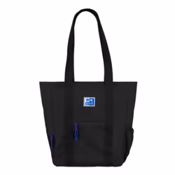 Oxford 400174103, Femme, Sac à bandoulière, Fermeture à glissière, Noir, Monochromatique, Polyester