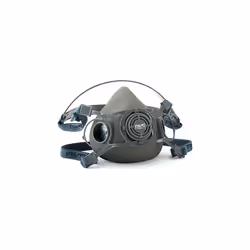 Demi-masque taille m respiration pour deux filtres steelpro . en thermoplastique hypoallergénique, poids 85g. conception comp ...