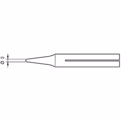 Pointe à souder R20D 2mm pour soudeur 65ST de JBC 0650903 Pointe à souder R20D 2mm pour soudeur 65ST de JBC 0650903 EAN: 8427 ...