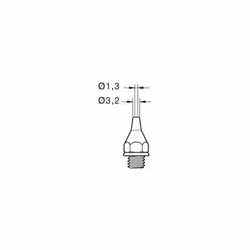 Pointe à dessouder 23DE 3,2mm pour DST JBC 0320600 Pointe à dessouder 23DE 3,2mm pour DST JBC 0320600 EAN: 8427327087699