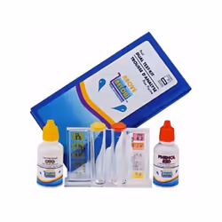 GRE - Kit de test de l'eau Chlore liquide + Ph