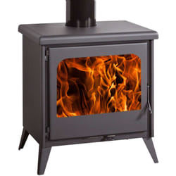 Panadero - poêle a bois eco design veneto 7,5 kw titanium - Juan