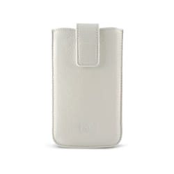 Ksix Gold Elektra coque de protection pour téléphones portables Folio porte carte Blanc