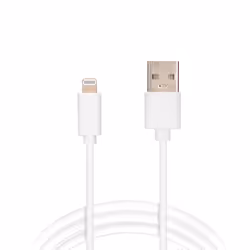 Ksix B0914CU03, 3 m, Lightning, USB A, Mâle, Mâle, Blanc