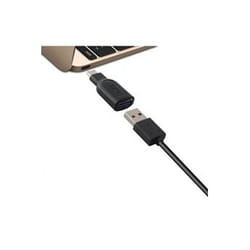 Ksix BXADAPC01 changeur de genre de câble USB USB C Noir